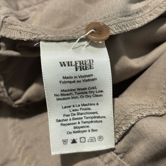 WILFRED FREE Sz 4 Boiler Suit Cotton Lyocel Linen Jumpsuit withh Pockets Buttons - Picture 9 of 10